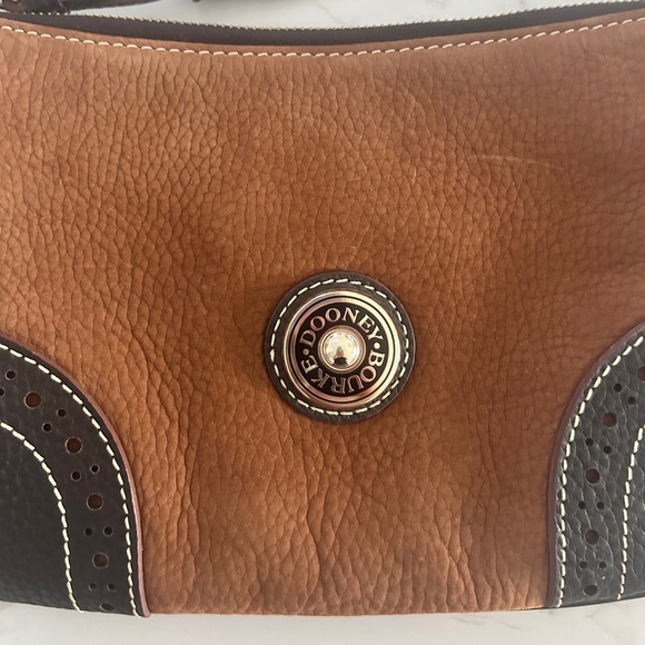 Dooney & Bourke Vintage Baguette Shoulder Bag Two-Tone Pebbled Leather, Y2K- EUC - Picture 4 of 16